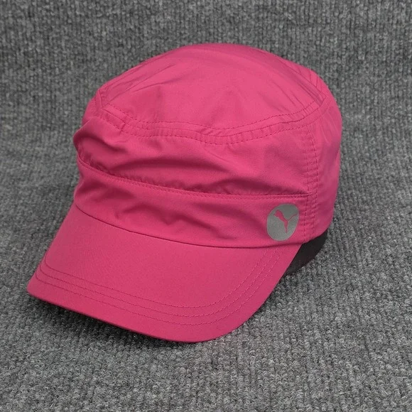 Puma Hat Cap Strap Back Pink Army Cadet Lightweight Run Hike Gym Outdoor Womens - Picture 3 of 12